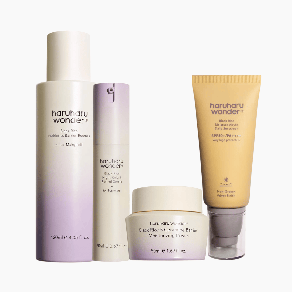 HaruHaru Wonder Black Rice Complete Retinol &amp; Barrier Set - cosmadic