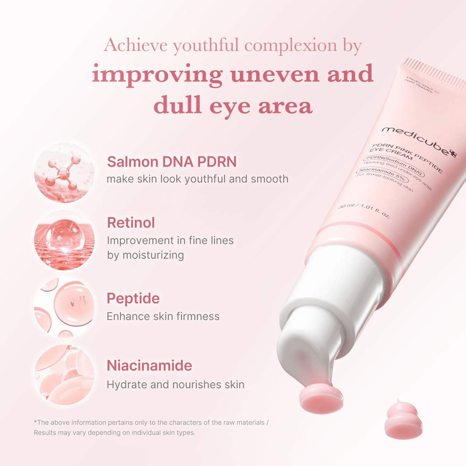 Medicube PDRN Pink Peptide Eye Cream 30ml - cosmadic