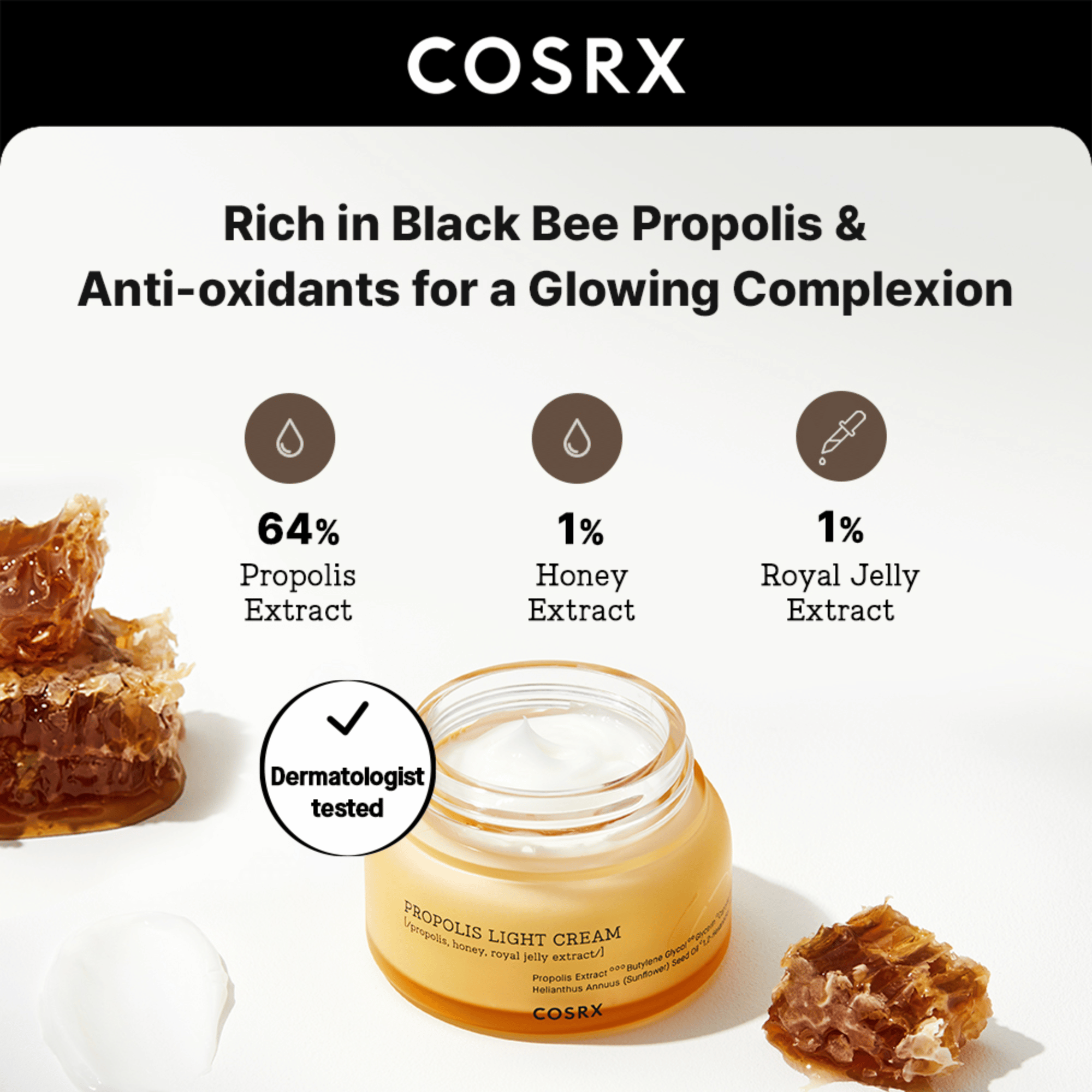 COSRX Propolis Light Cream 65ml - cosmadic