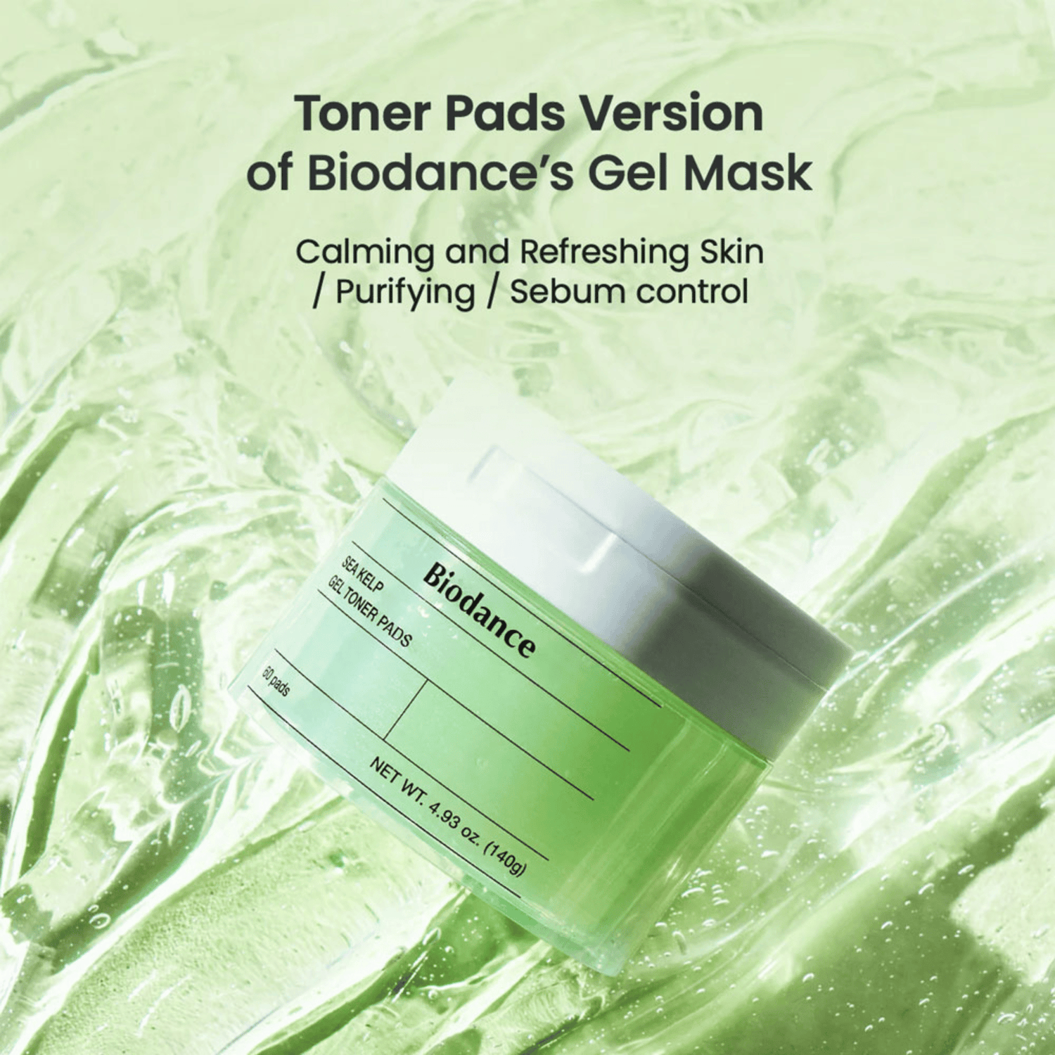 Biodance Sea Kelp Gel Toner Pads 60 Pads - cosmadic