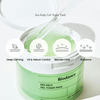 Biodance Sea Kelp Gel Toner Pads 60 Pads - cosmadic
