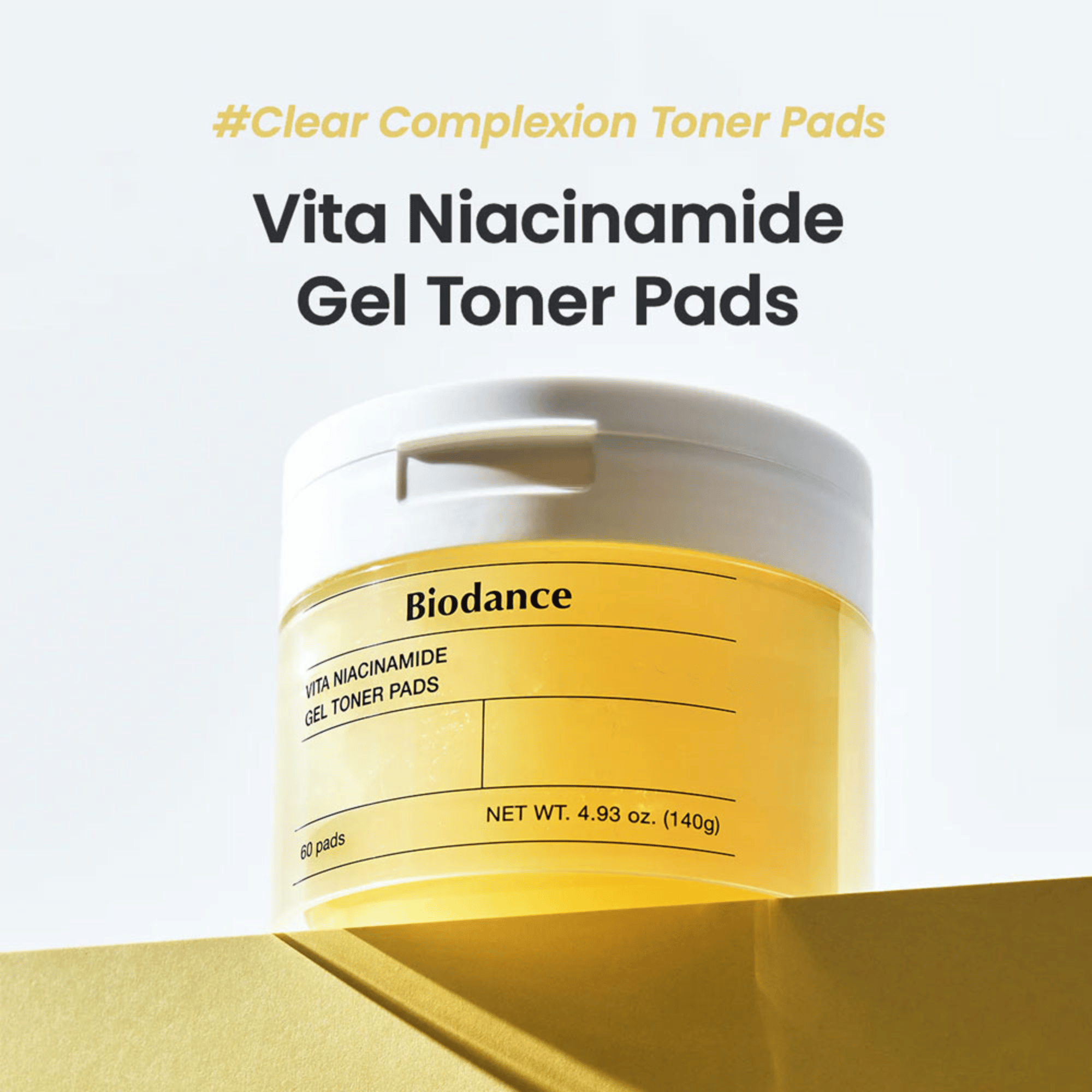 Biodance Vita Niacinamide Gel Toner Pad 60 Pads - cosmadic