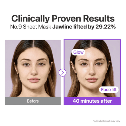 Numbuzin No.9 NAD+ Bio Lifting-sil Full Face Mask 4 sheets - cosmadic