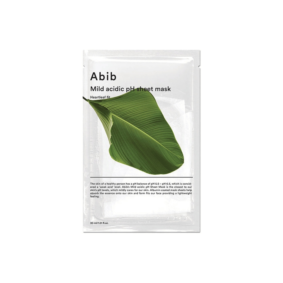 Abib Mild acidic pH sheet mask - cosmadic