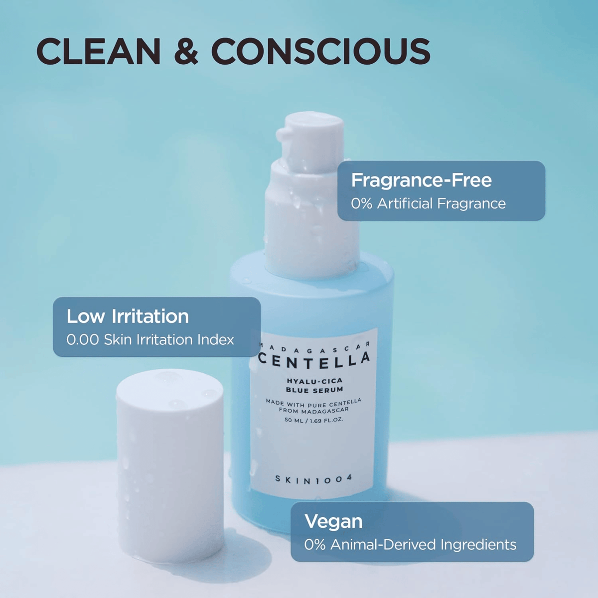 Skin1004 Madagascar Centella Hyalu-Cica Blue Serum 50ml