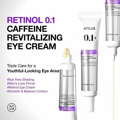 Anua Retinol 0.1+ Caffeine Revitalizing Eye Cream 30g