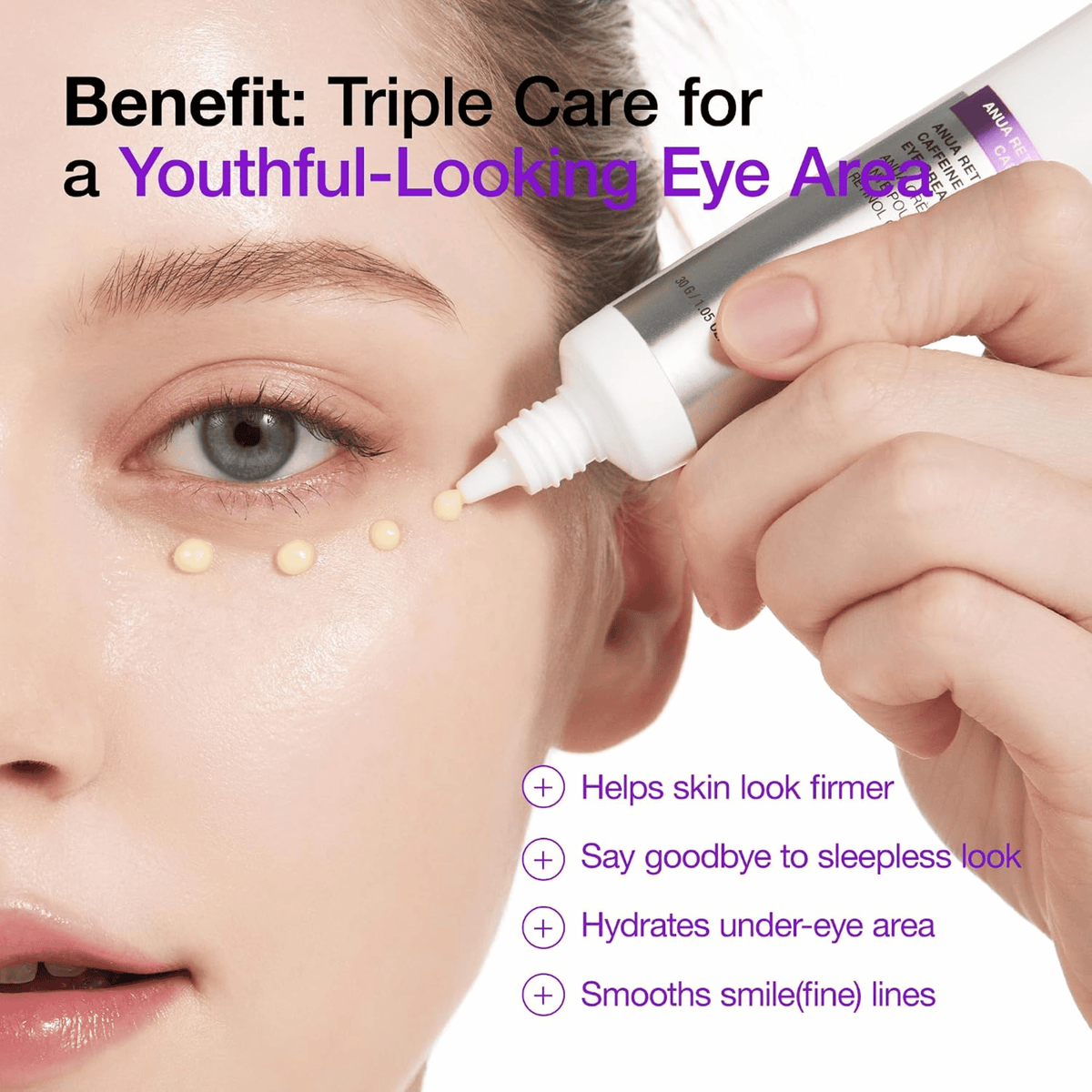 Anua Retinol 0.1+ Caffeine Revitalizing Eye Cream 30g