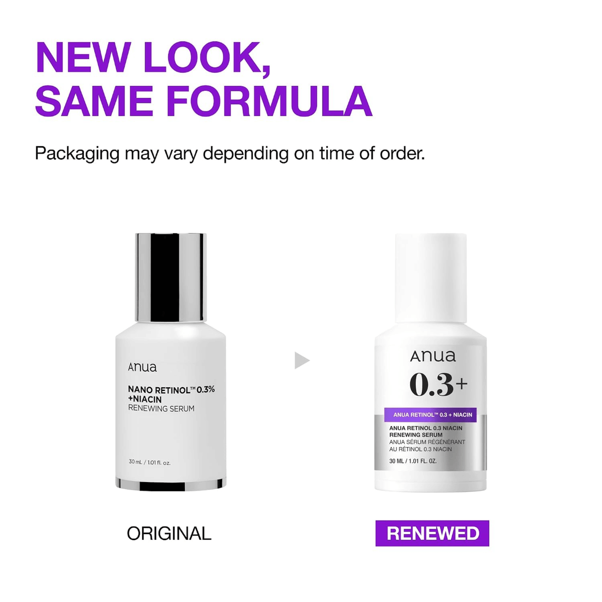 Anua Retinol 0.3+ Niacin Renewing Serum 30ml
