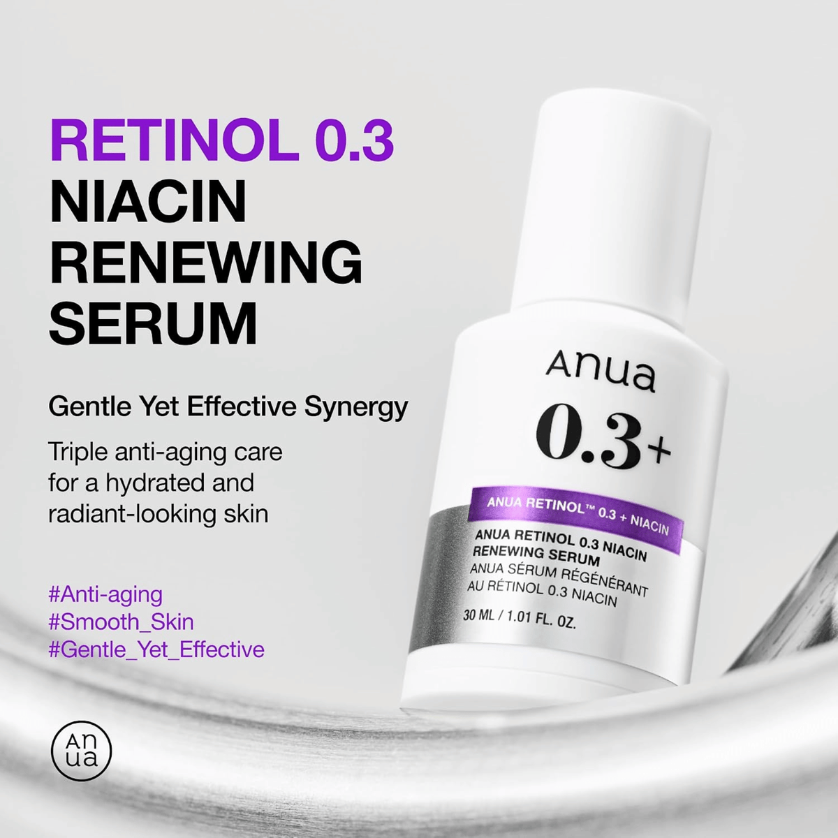 Anua Retinol 0.3+ Niacin Renewing Serum 30ml
