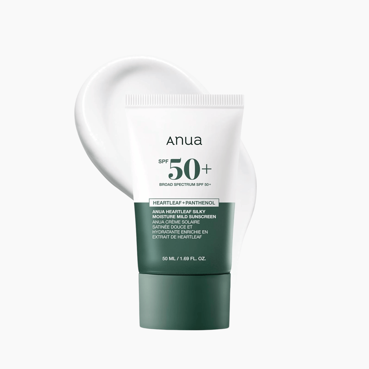 Anua Heartleaf Silky Moisture Sun Cream SPF50+ PA++++ 50ml - cosmadic