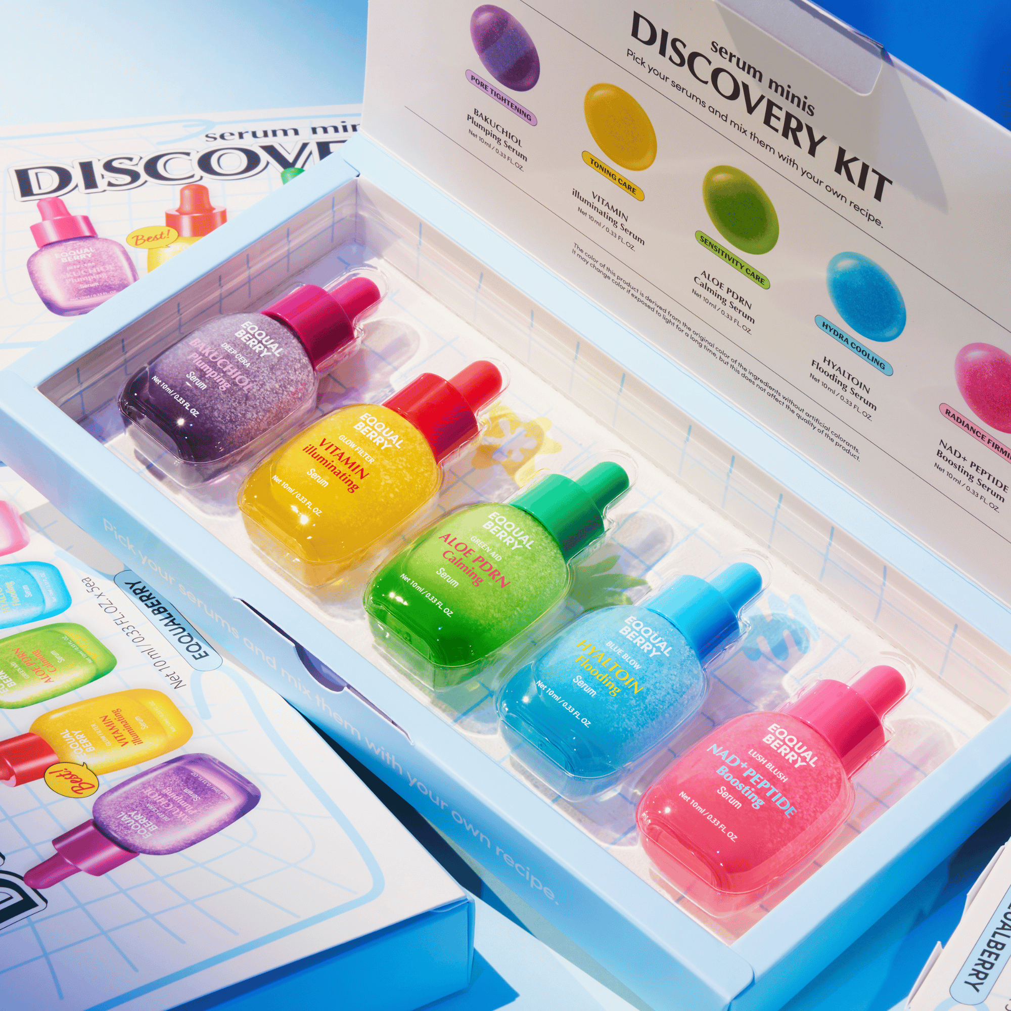 EQQUALBERRY Serum Minis Discovery Kit 5x10ml - cosmadic