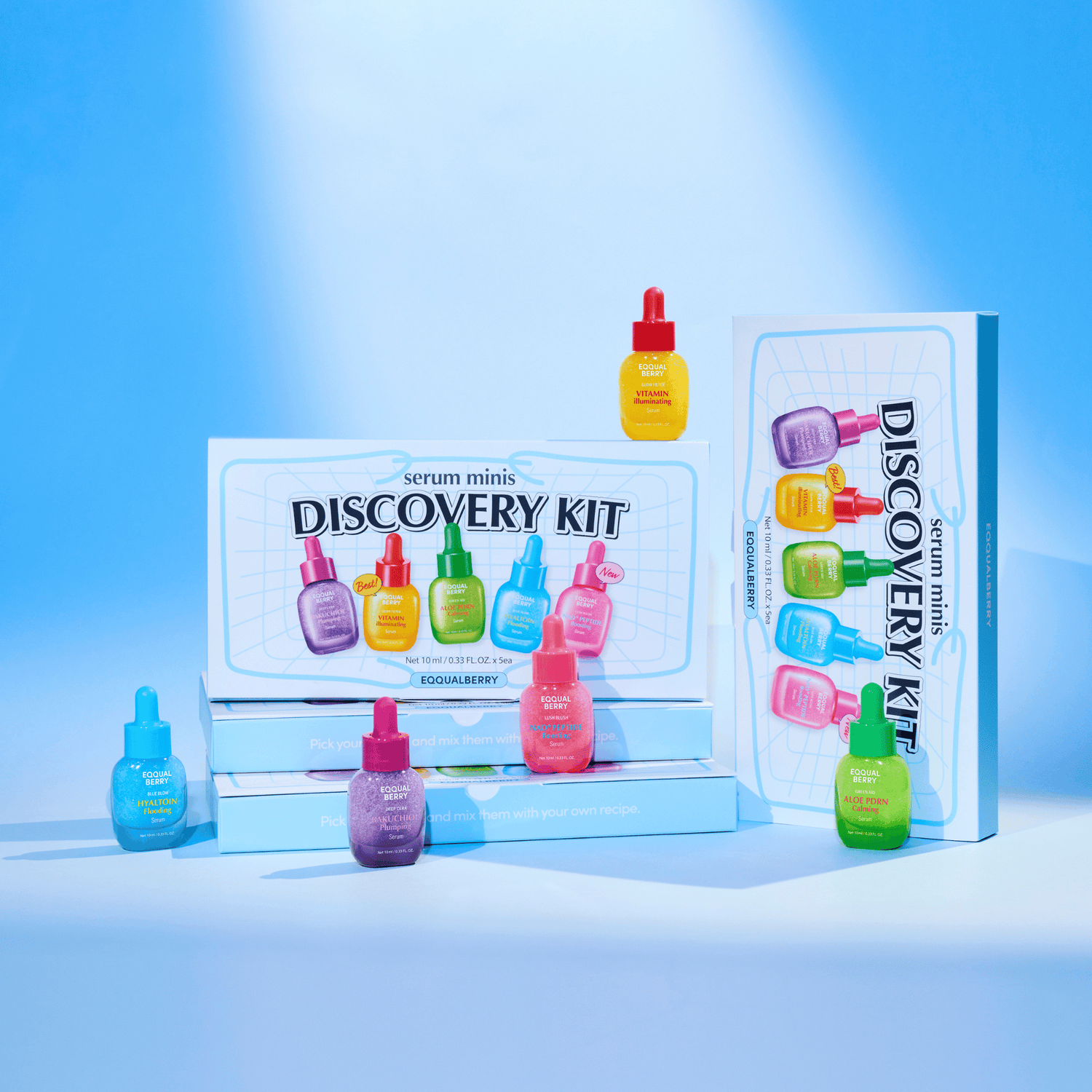 EQQUALBERRY Serum Minis Discovery Kit 5x10ml - cosmadic