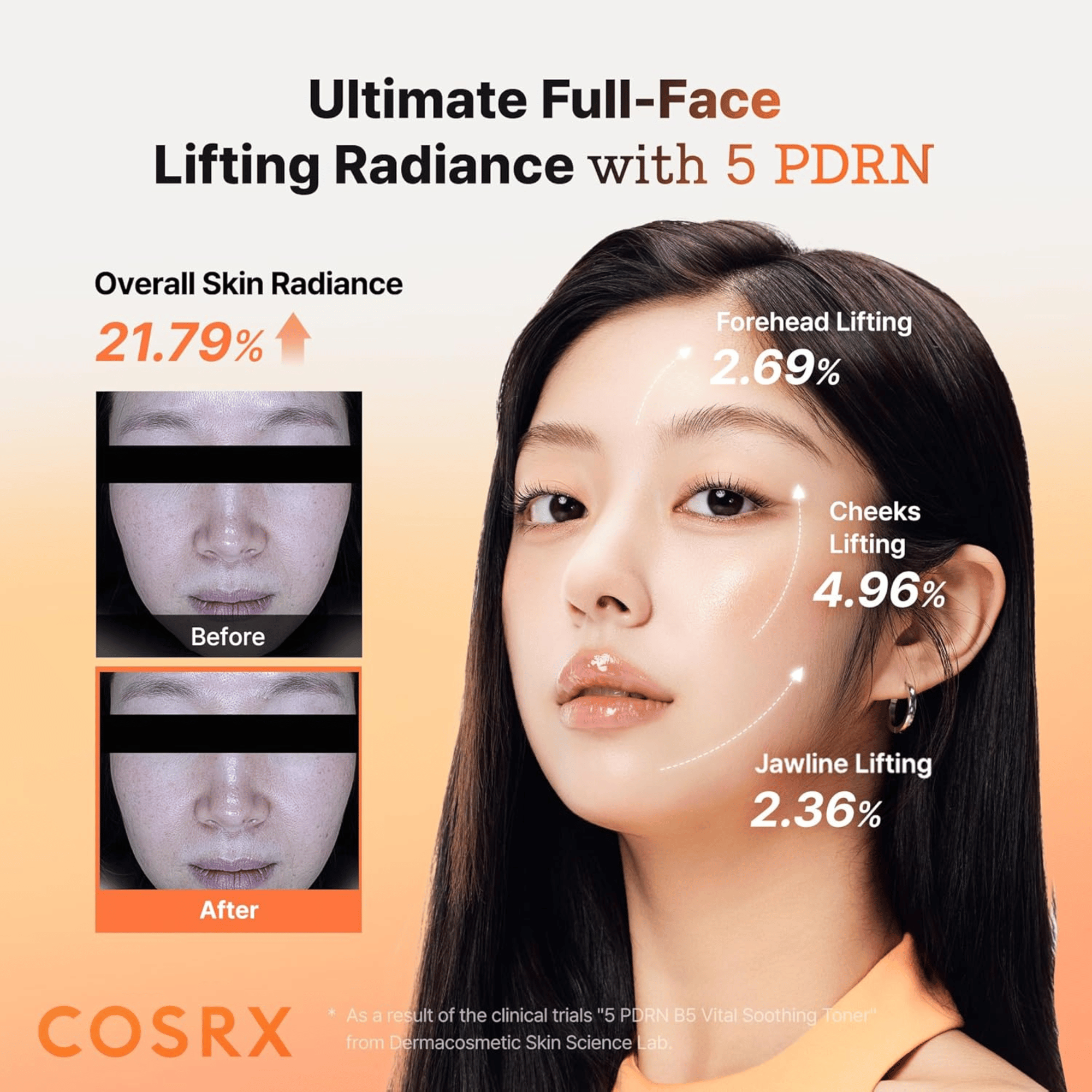 COSRX 5 PDRN B5 Vital Soothing Toner 280ml - cosmadic