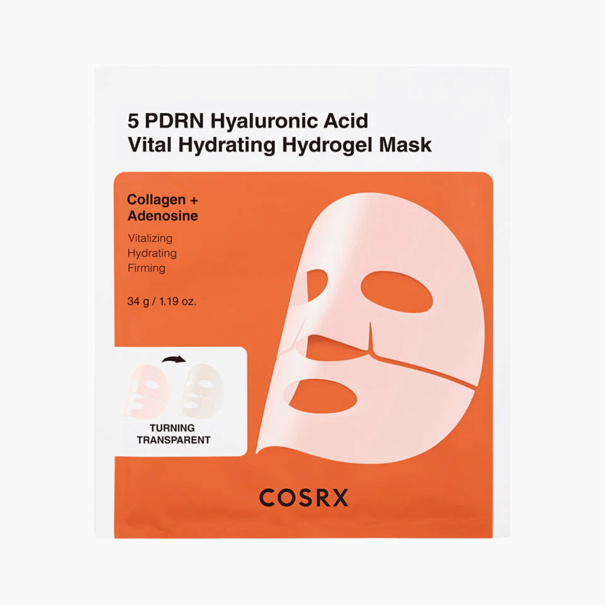 COSRX 5 PDRN Hyaluronic Acid Vital Hydrating Hydrogel Mask 3 Stück - cosmadic