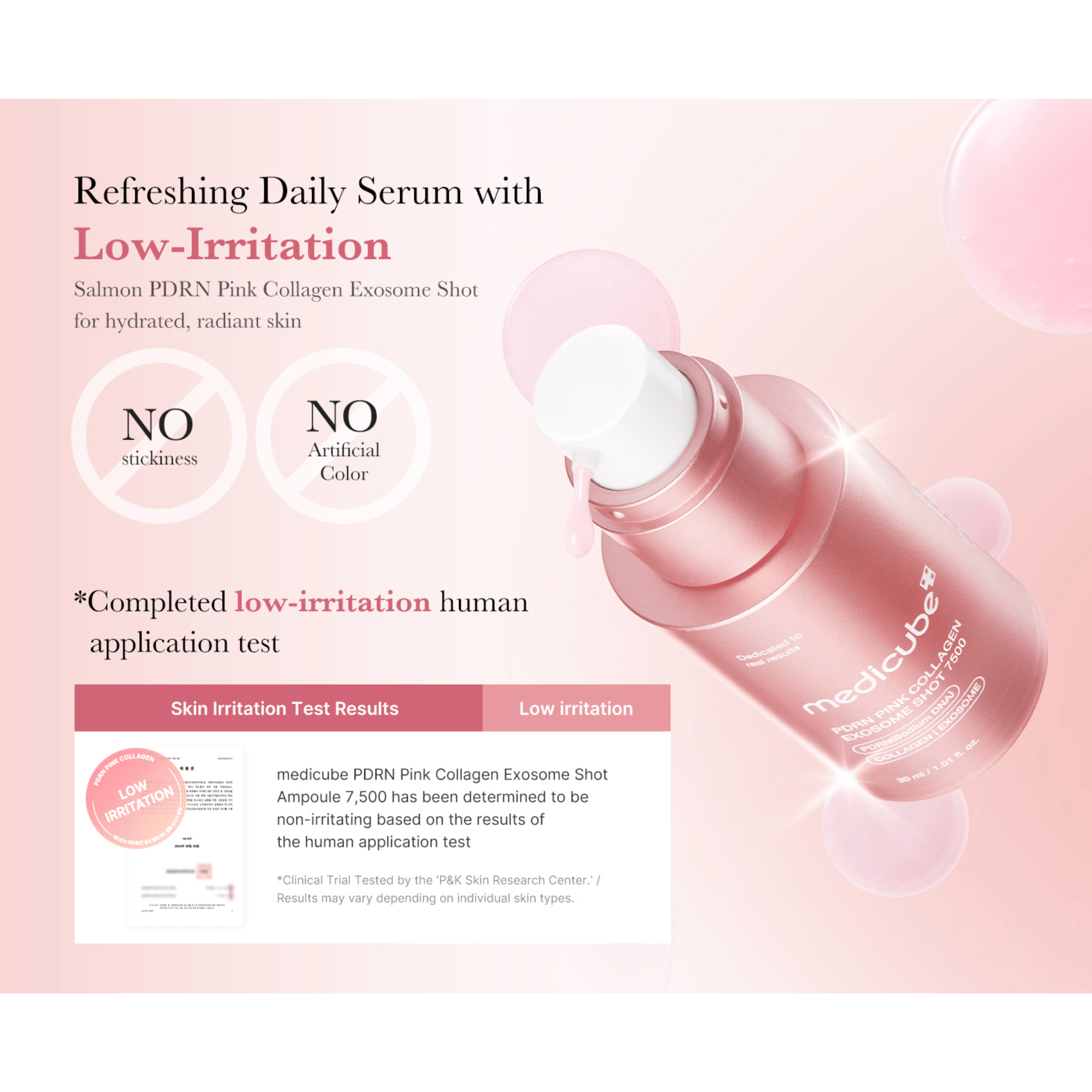 Medicube PDRN Pink Collagen Exosome Shot 7500 30ml - cosmadic