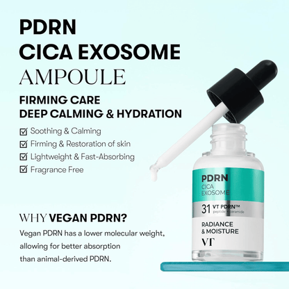 VT Cosmetics PDRN Cica Exosome R5 Firming Ampoule 30ml - cosmadic