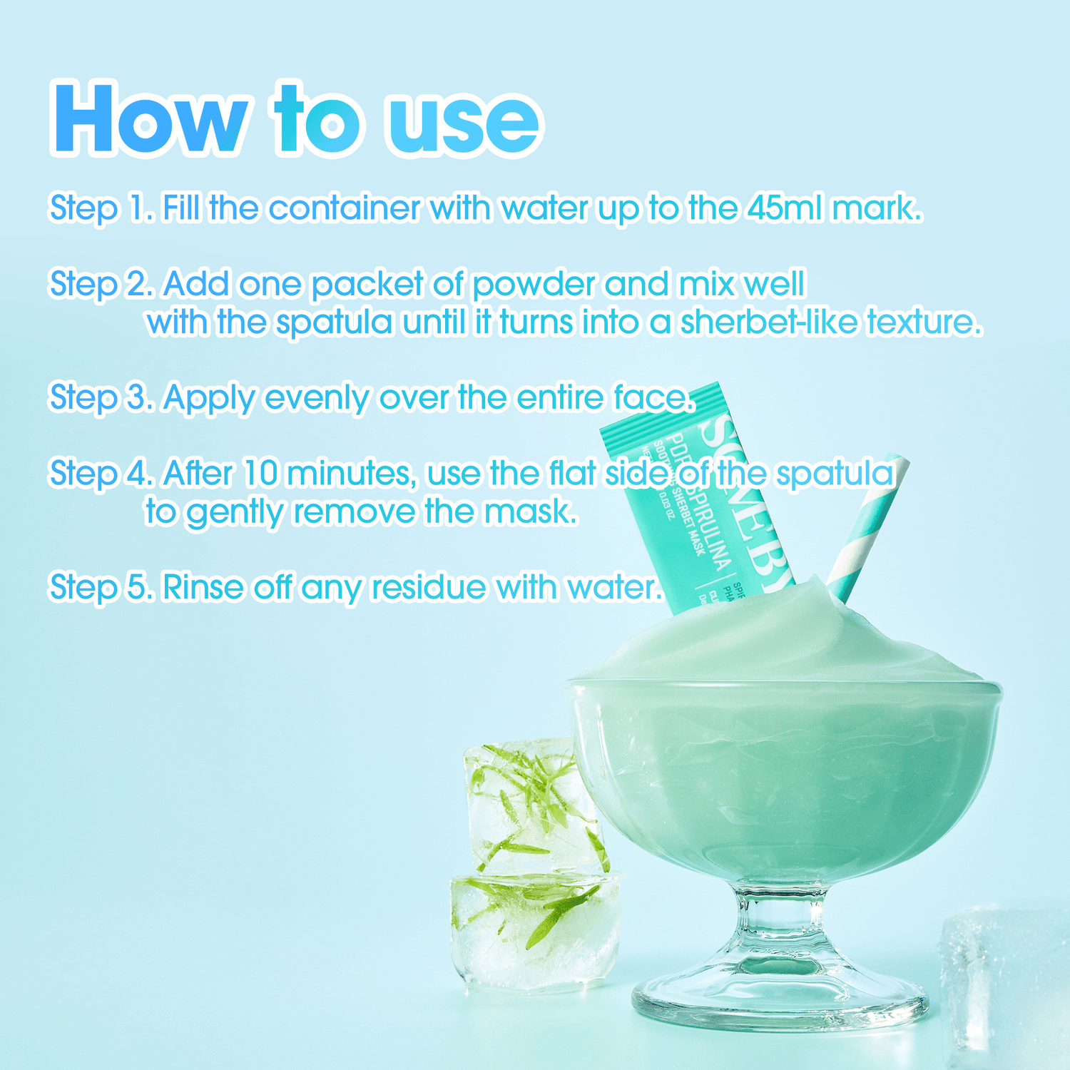 SOME BY MI Spirulina Soothing Sherbet Mask 10 Sticks - cosmadic