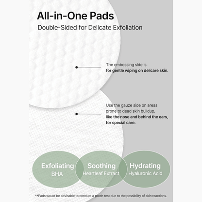 Celimax Heartleaf BHA Peeling Pad 125ml - 60 Pads - cosmadic