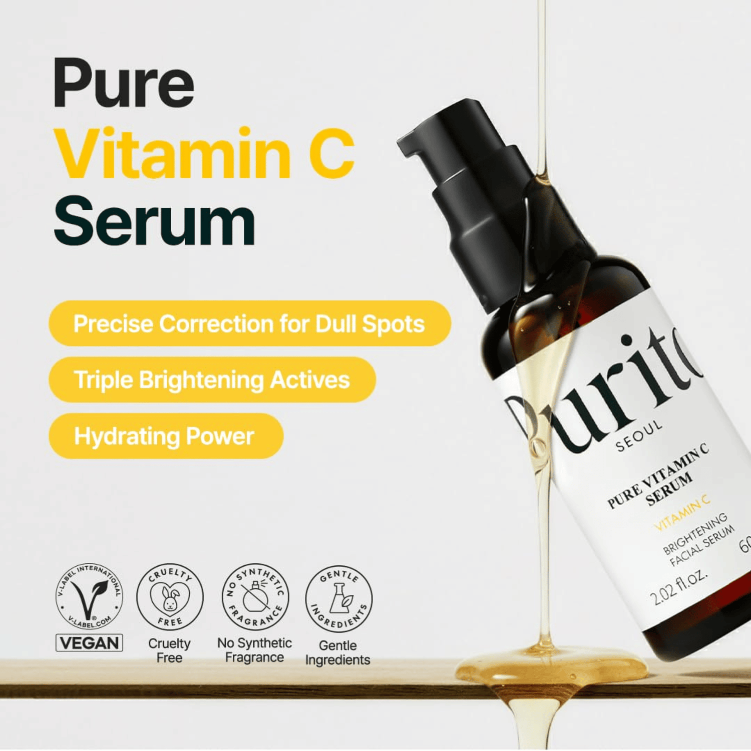 Purito Pure Vitamin C Serum 60ml - cosmadic