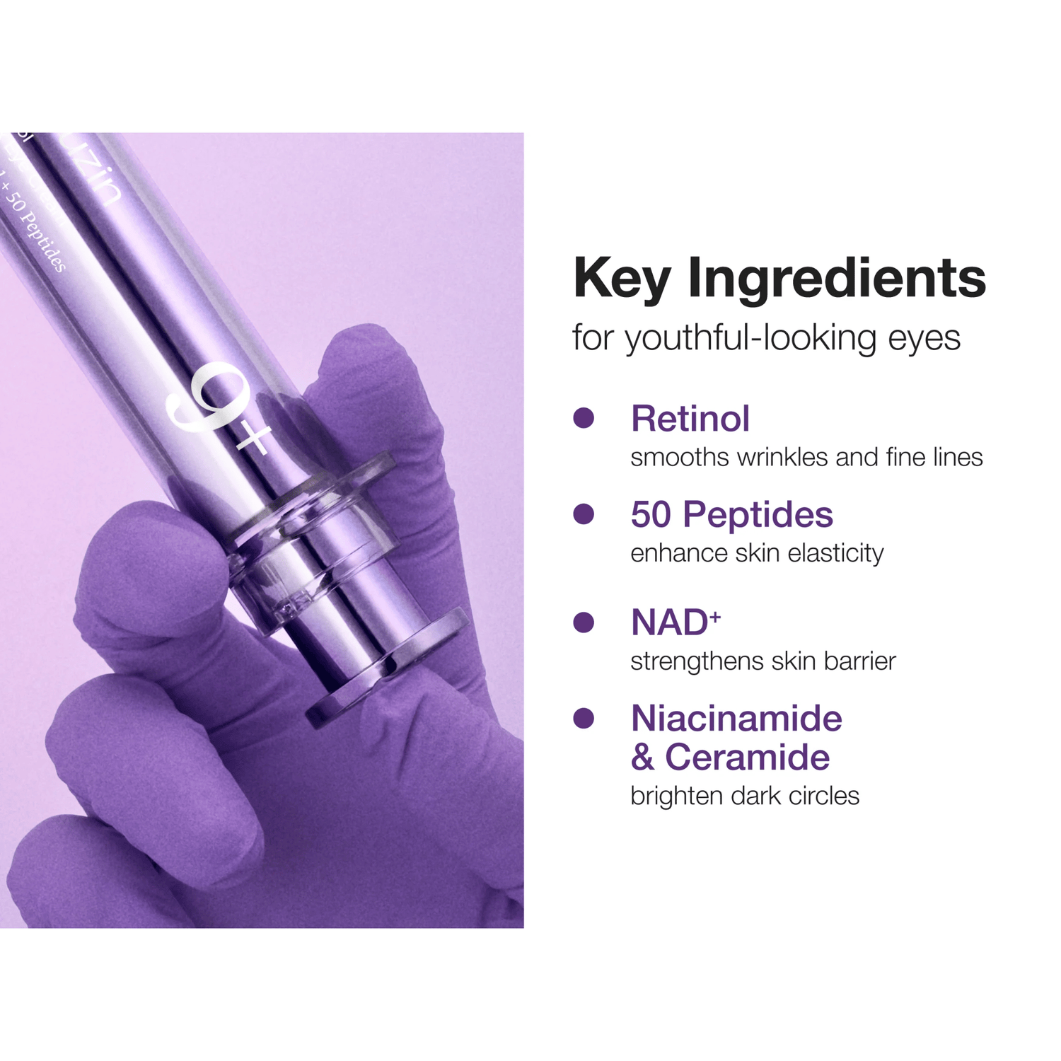 Numbuzin No.9 NAD Retinol Volumetox Eye Cream 10ml - cosmadic