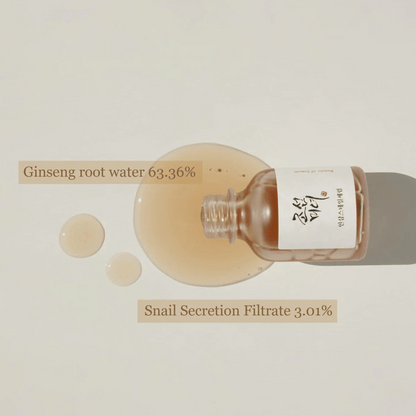 Beauty of Joseon Revive Serum Ginseng + Snail Mucin mit 63,36 % Ginsengwasser und 3,01 % Schneckenschleim – beliebtes K-Beauty Serum